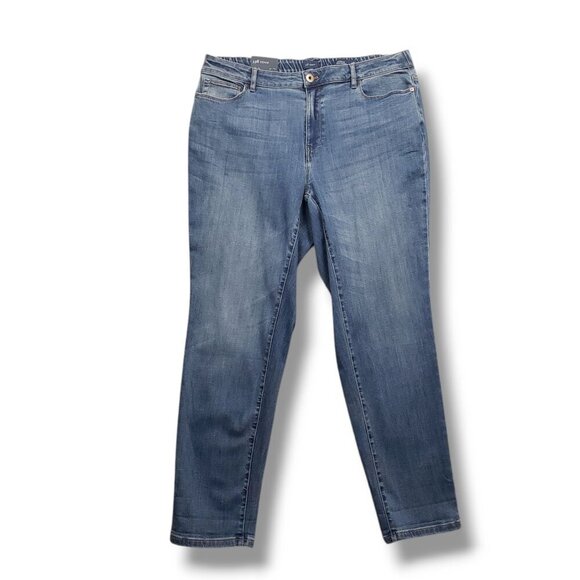 J Jill Boyfriend Straight Leg Ankle Jeans Womens 18‎ - Picture 1 of 11